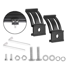 Mounting Brackets for LED Lights, Muto-Beam 2PCS Universal Adjustable Base Brackets for LED Pods Light Bars Bracket for Truck Driving Light Bracket for UTV ATV Car Fog Light