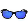 RAKOSTA c97800 Soft Horned Rim Matte Finish Mirrored Retro Sunglasses