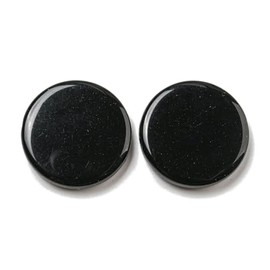 LiQunSweet - 590 abalorio acrílicas redondas planas de 24,5 mm, color negro, con forma de moneda, para bricolaje, joyería, collares, arete, bolsas, llaveros, decoración del teléfono