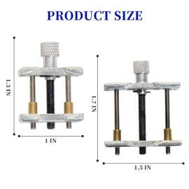 2Pcs Metal Watch Movement Holder, 2 in 1 Reversible Movement Clamp Watchmaker Clamp Repair Tool for Watch Repair, Jewelry Making, Craft