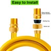 Tsinghwang 4 Pack 1/2'' CSST Male NPT Pipe Fitting Kit