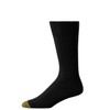 Gold Toe Men's Canterbury Dress Sock, Black, 3-Pack Sock Size