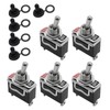 MDEOOSKY 5PCS Black Heavy-Duty Lever Toggle Switch, 15A 250V 20A