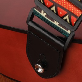 2" Wide Polyester Guitar Strap Adjustable Strap with Leather Ends Bass Guitar Strap, Electric and Acoustic Guitar Straps - Durable Nylon Checkered Guitar Shoulder Strap Original design pattern,