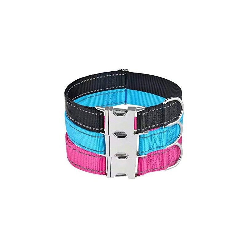 Love Dream Collar reflectante para perro con hebilla de metal,