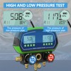 MOTOCOCHE Digital HVAC Gauges,R410A R134A Digital Vacuum Pressure Manifold gauges