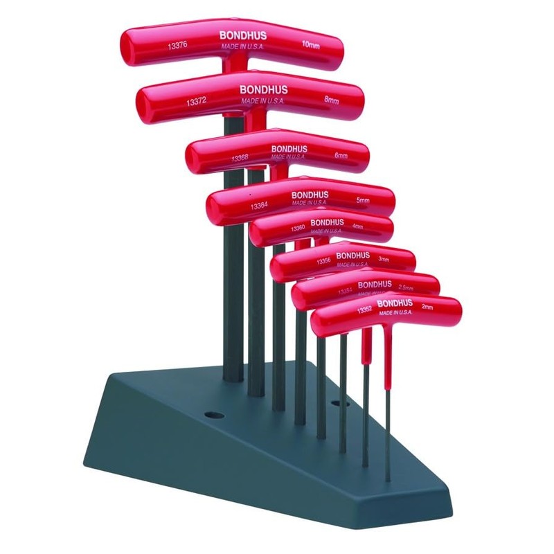 Bondhus 26pc T Handle Hex Wrench Set Torx, Metric &