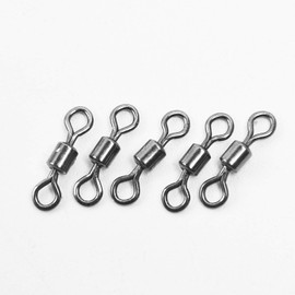 SF Fly Fishing Micro Swivels Stainless Steel Material Fishing Ball Bearing Swivels Hook line Connector Fishing Tackle Accessories 10LB-30LB