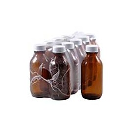 Amber Bottle 100ml with Cap 10 Pack