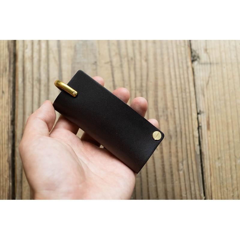 [drip] PRESSo Holder Key Case, Key Holder, Genuine Leather, Leather