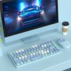 Wireless Keyboard Mouse Combo 2.4GHz Wireless Mouse 86 Keys Colorful