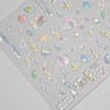 2 Sheet Aurora Nail Art Sticker Summer Nails Decals 3D
