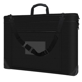SUGOOE Art Portfolio Bag, 27.6 x 21.3 Inches Poster Board Storage with Shoulder, Handle Carry and 3 Pockets for Artwork Poster, Sketching, Art Portfolio, Drawing