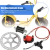 YOXUFA Mini Bike Hydraulic Brake Kit with 180mm Mini Bike