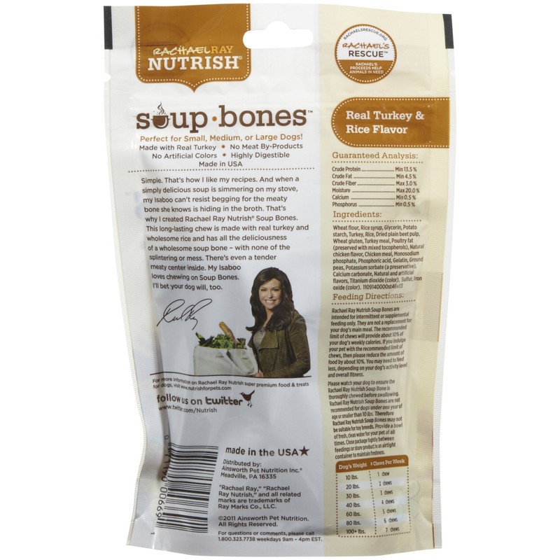 Rachael Ray Nutrish Soup Bones - Real Turkey & Rice