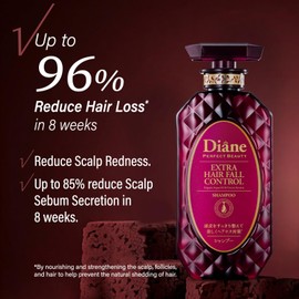 Moist Diane Hair Thickening Shampoo and Conditioner Set + Revitalizing Scalp Serum, Anti Hair Loss Shampoo & Conditioner for Women & Men with Argan Oil from Japan, HAIR FALL Treatment 30.4 & 1.69Fl Oz