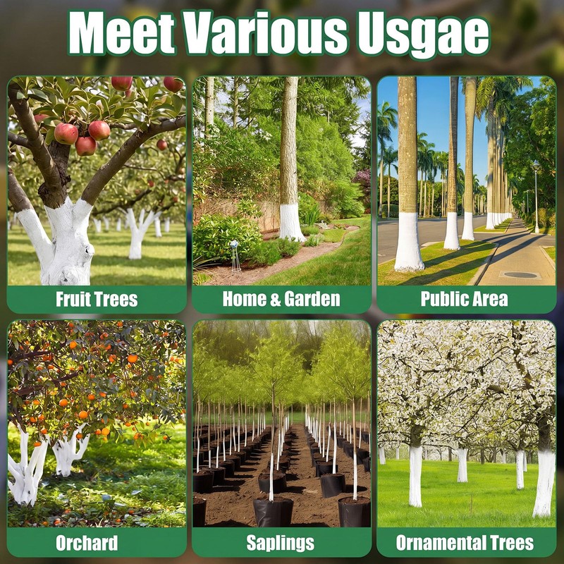 Singhoow Tree Whitewash Paint Tree Trunk Paint Kit, DIY Trees