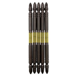 ANEX ABRM5-2130 Kokuryu Toughness Bit, Double-Ended Tough +2 x 130 Set of 5