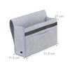 Relaxdays elaxdays Bed Bag, for Hanging, 6 Compartments, 4 Velcro
