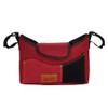 Large Capacity Hanging Stroller Organizer Bag Baby Carriage Storage Package(Red)