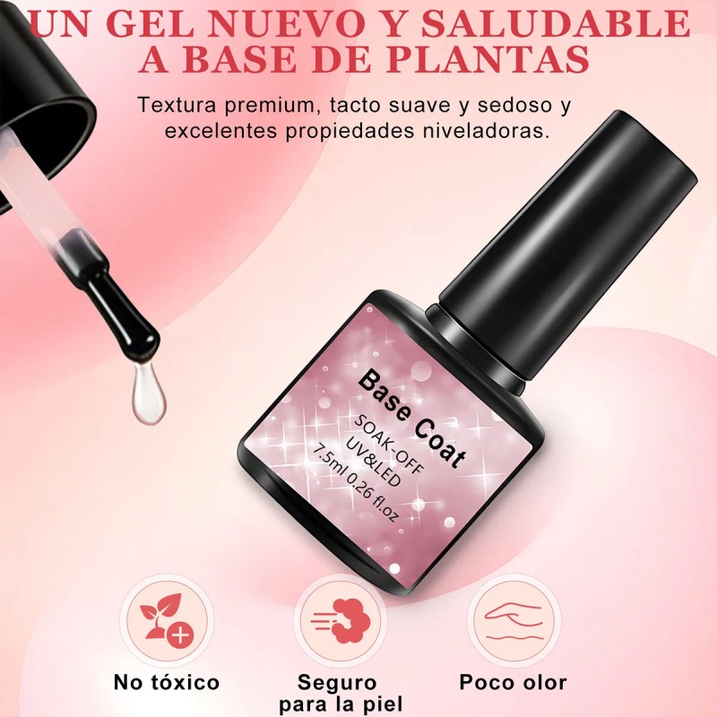 Kit Para Uñas Polygel De Completo Acrilicas Slip Solución