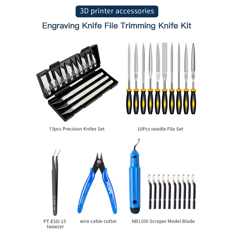 KINGROON Deburring Tool Kit Engraving Knife Carving Tool DIY 3D