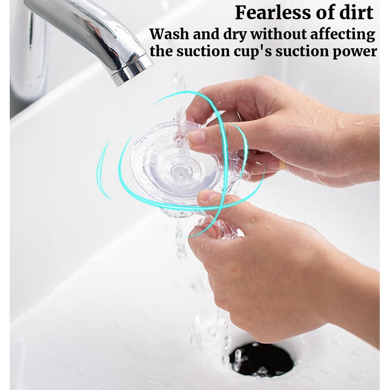 Fleymu Pack of 6 Suction Cup Hooks, Extra Strong, Maximum