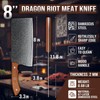 DRAGON RIOT Damascus Cleaver Knife 10 inch, VG10 Damascus Knife