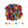 JUNWRROW 500 Pieces 3/4 inch Transparent 6 Color Bingo Counting