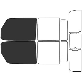 Rvinyl Window Tint Kit Compatible with Jeep Gladiator 2020-2023 - Front Precut Kit - 20%