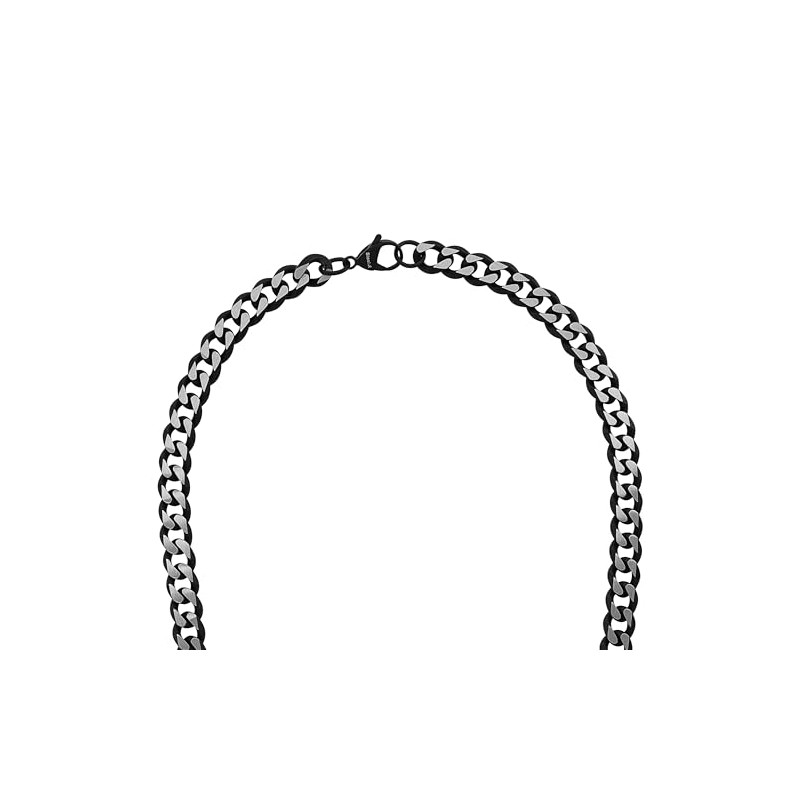 s. Oliver Mens Stainless Steel Necklace Curb Chain 50 cm
