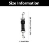 2 Pcs Black Dog Collar Clips, Durable Adjustable Dog Collar