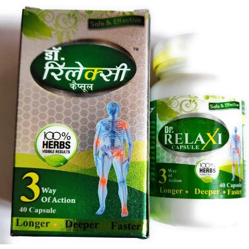 Rajasthan Herbals Dr. Relaxi (40 Capsules) | 100% Safe &