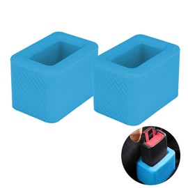 2 Stück Auto Gurtschloss Halterung, Sicherheitsgurt Halter für Einfaches Anschnallen, Auto Assistent Zubehör für Autos, Blau