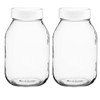 Mason Jars 32-OZ Regular Mouth with PLASTIC Lids, Used for