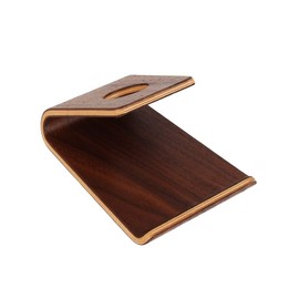Cell Phone Stand Holder Base Organizer, Universal Wooden Bamboo Cellphone Stand Holder , For All Kinds Of Cellphones 100X75X50Mm (Walnut Wood)