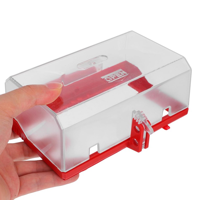 OUNONA Emergency Stop Button Cover Lockout Transparent Push Button Switch