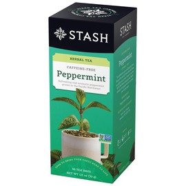 Stash Tea Peppermint Herbal Tea, 6 Boxes of 30 Tea Bags Each (180 Tea Bags Total)