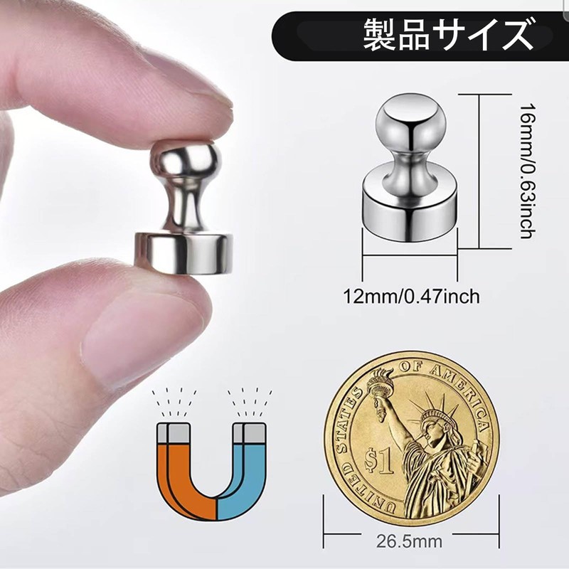 LUYING Strong Magnets, Set of 10, Strong Magnets, Rust Proof,