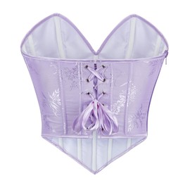 Alivila.Y Fashion Womens Sweetheart Vintage Renaissance Corset Shapewear Top Bustier 22109A-Purple-S