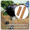 2-Pack Custom Wooden Replacement Handle for Weber Charcoal Grill -