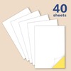 40 Sheets, Printable White Sticker Paper