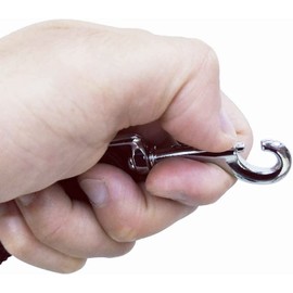 LATRAT Dog Lead 0.36 - 30 m Long Dog Training Lead for Small to Large Dogs (Black 15 m x 1.5 cm 50 ft)