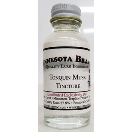 Tonquin Musk Tincture Lure Ingredients Minnesota Brand 1 Ounce Bottle