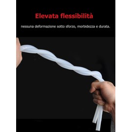 Kwweeoo: Silicone Hose, Industrial Quality, White Silicone Water Hose, High Temperature Resistant, OD 4 mm, ID 2 mm, Wall thickness 1 mm, length 10m