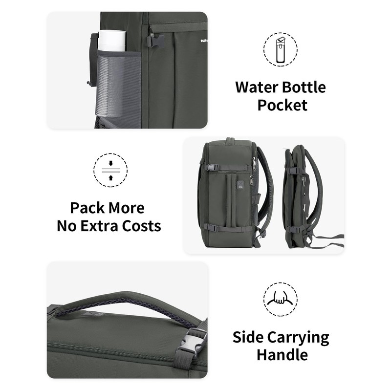 ECOHUB Travel Backpack 18x14x8 Spirit Airlines Personal Item Bag Carry