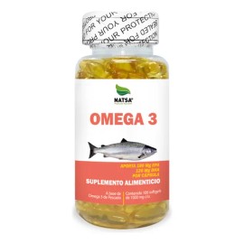 Omega 3, Aceite De Pescado, 100 Cápsulas, Calidad Premium Sabor Natural