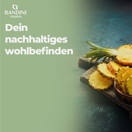 Bandini® Bromelain High Dose 1000 mg per Dose 180 Capsules Gastric Juice-Resistant Capsules Natural Pineapple Extract Enzymes from Pineapple Laboratory Tested Vegan GMO Free 2500 GDU