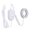 Microscope Lighting Lamp Spiral Buckle Adjustable Brightness LED Ring Light
