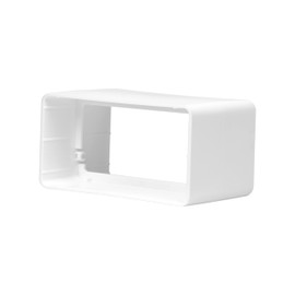 220 x 55 mm / 22 x 5.5 cm Rectangular Pipe Connector for Pipe Connection - Ventilation System, Heating, Cooling - Ventilation Element for Limited Space